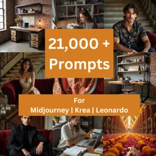 21,000+ Midjourney, Leonardo, Krea AI Prompts