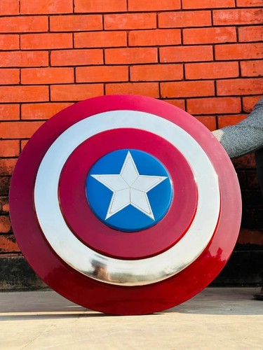 Captain America Schild Requisite Handarbeit Replik First Avenger Shield Metallschild - Bild 6 von 6