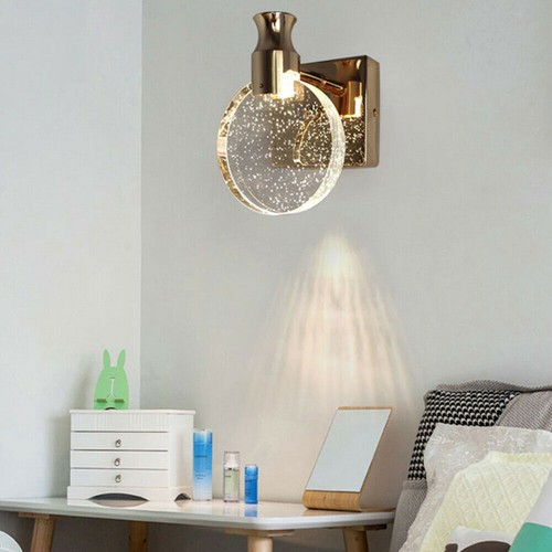 Modern LED Crystal Front Mirror Toilet Wall Lamp Bathroom Make-up Vanity Light - Picture 13 of 81