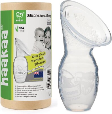 x Haakaa Generation Silicone Breast Pump, 100 ml Capacity