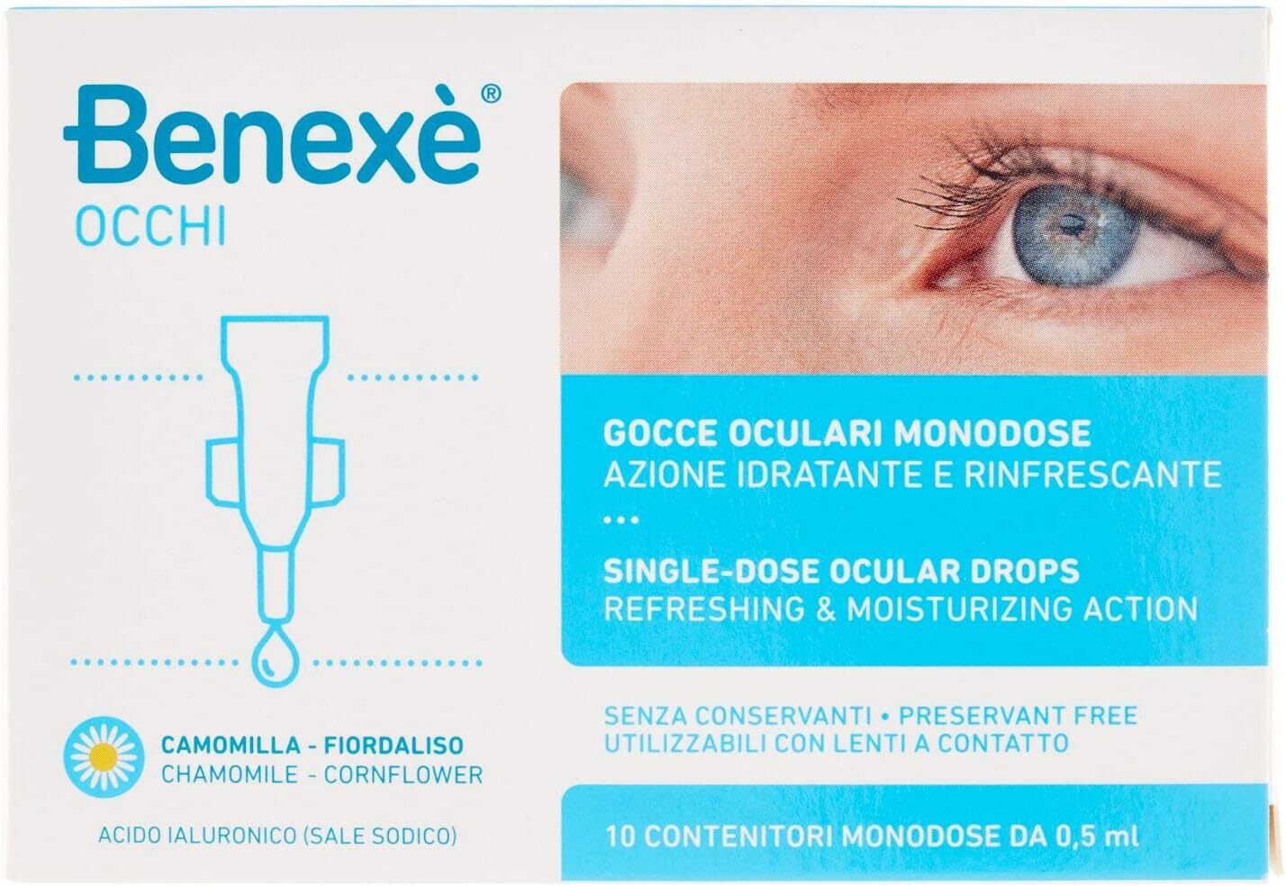 Benexè Gocce Oculari Monodose, Confezione da 10 Pezzi