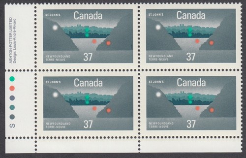 Canada - #1214 St. John's Centennial Plate Block - MNH