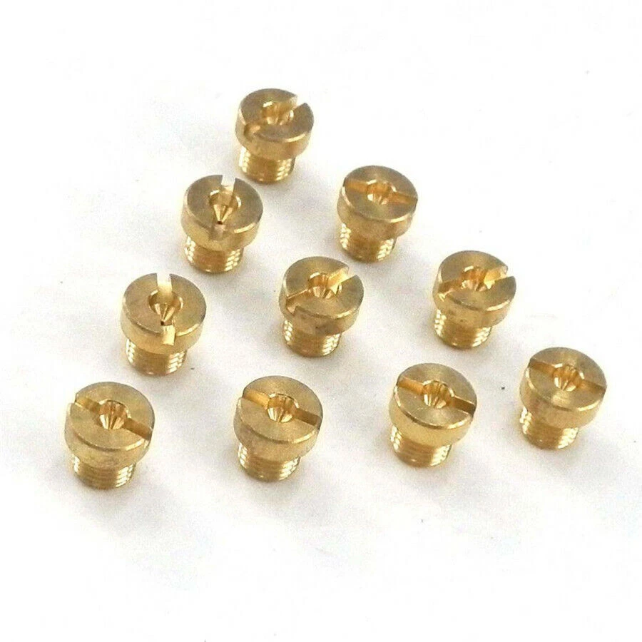 10 x M6 Thread 6mm Motorcycle Carburetor Main Jet Kit 98-130 Injector Nozzle - Image 4 of 4