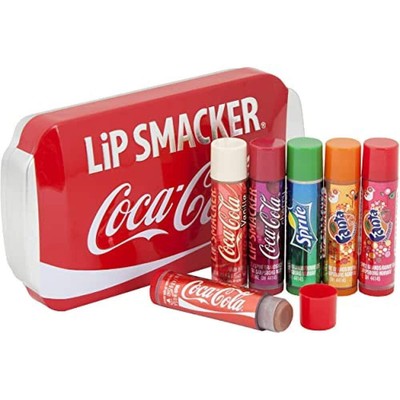 Lip Smacker - Coca-Cola Tin Collection - Set of Flavoured Lip Balms for Kids - S