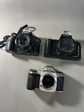 Lot of 3 Film Cameras FOR PARTS Nikon, Minolta  Maximatic