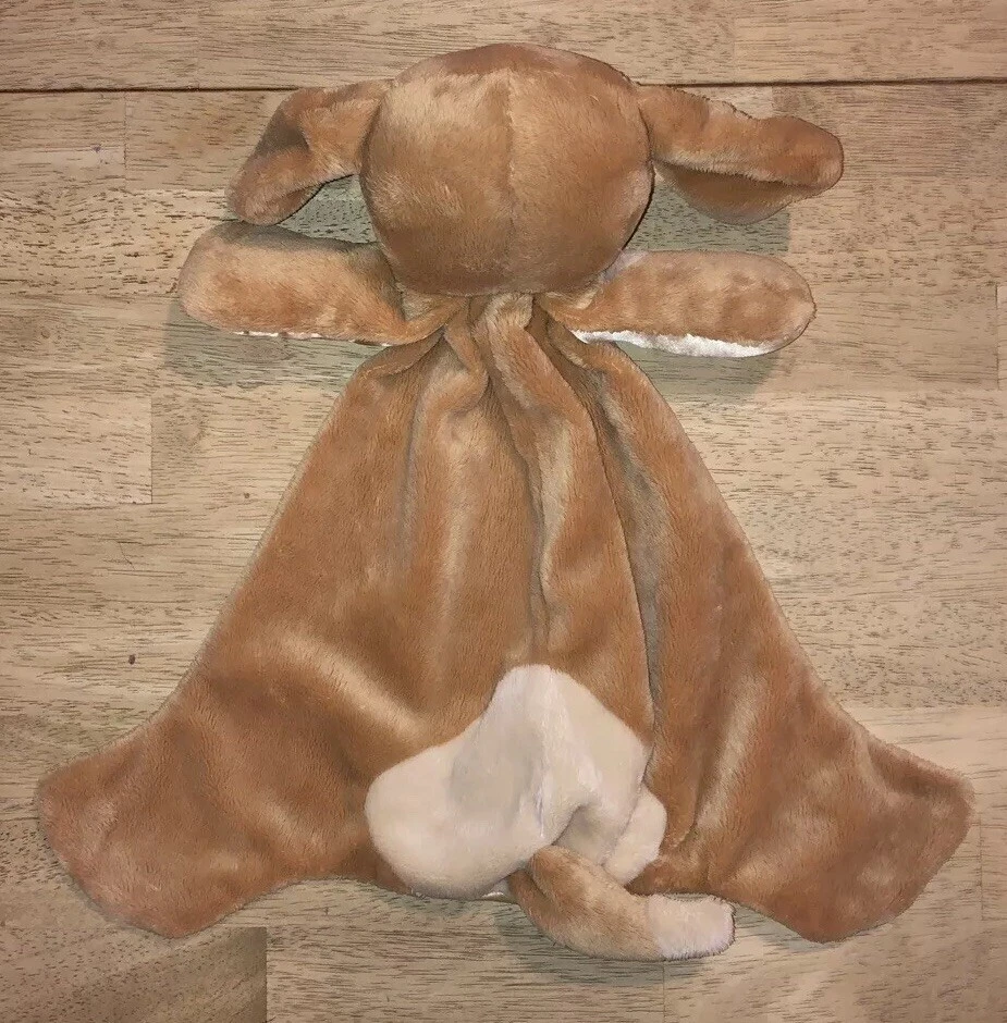 Baby Gund? Коричневый щенок крем плюшевое одеяло милый пятно глаз атлас - Изображение 2 из 3