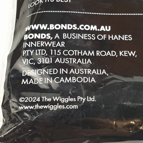 NEW Bonds THE WIGGLES Unisex Baby Zip Wondersuit Coverall Grey Size 00 3-6 Mths - Picture 7 of 10