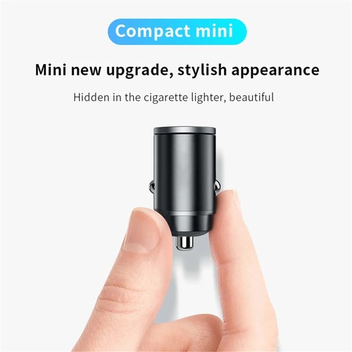 100W/200W QC3.0 PD Mini Car Charger 12-24V Lighter Fast Charging Car USB Power - Photo 5 sur 26