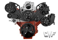 Ls Ls1 Ls2 Ls3 Ls6 Serpentine Pulley Kit Alt Ps Ac Corvette Style Balancer Black