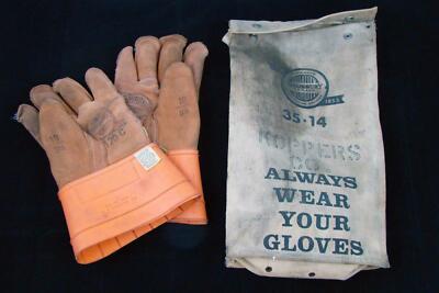 Salisbury Koppers Co.Lineman Leder Handschuhe 10/9.5 '' 35-14 120-C