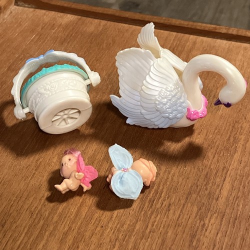 Vintage Fairy Winkles Lot - Swan Kenner 1993 Basket Fairies Figures - Picture 2 of 2