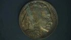 1916 p buffalo nickel uncirculated w/beautiful natural toning