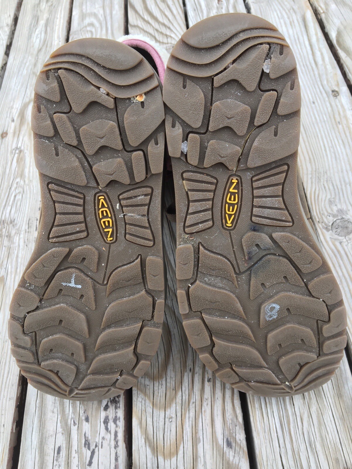 Stivali bassi Keen Dry 53015 BRGN Snowmass pelle marrone pelliccia sintetica taglia 8 donna