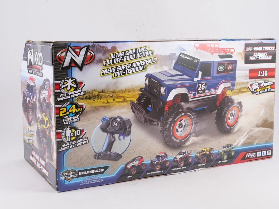 Nikko 1/16 Off Road Camion Copertone Super Adherents Land Rover Jeep - Immagine 4 di 4