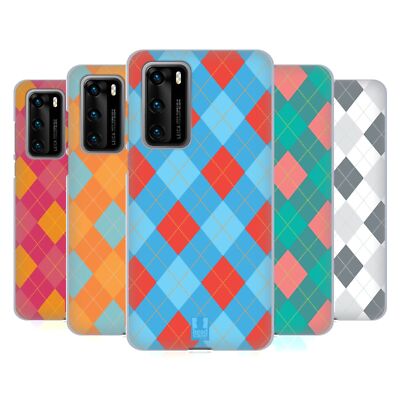 HEAD CASE DESIGNS ARGYLE SOFT GEL CASE FOR HUAWEI PHONES 4