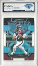2023 Panini Select CJ STROUD #41 Rc Black Red Die Cut 💎 DSG 8 NM/Mint
