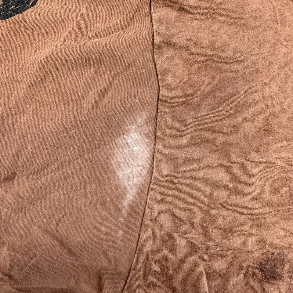 Camisa masculina arcaica vintage 2XL marrom gráfica AOP Cyber Emo skatista gótico EUA Y2K - Imagem 3 de 4