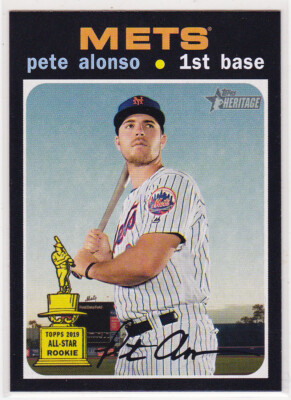 Pete Alonso New York Mets 2020 Topps Heritage All Star Rookie Trophy SP Hi # 457