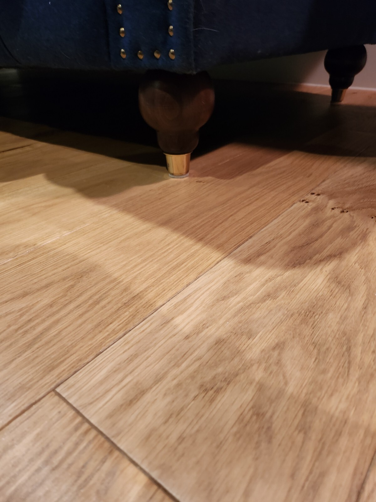 Chesterfield Sofa 3 Seater Blue Wool from Swoon Editions eBay