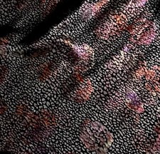 3 Yard Black Hologram Iridescent Velvet Fabric 54 Width