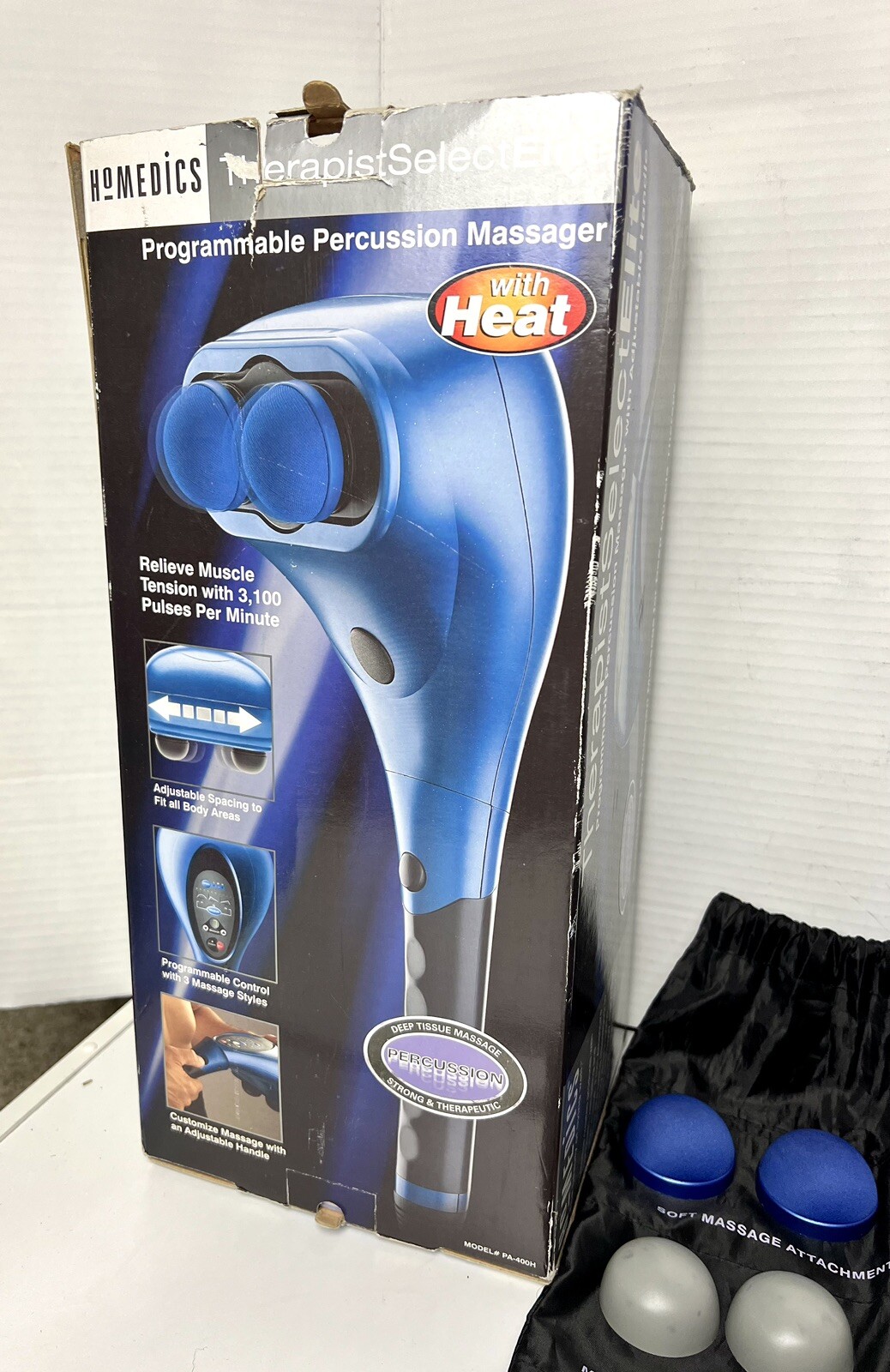 HoMedics PA400H Therapist Select Elite Percussion Massager w Heat