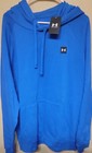 Men's Under Armour Hoodie Mens 2XL Royal Blue Rival Loose Fleece New