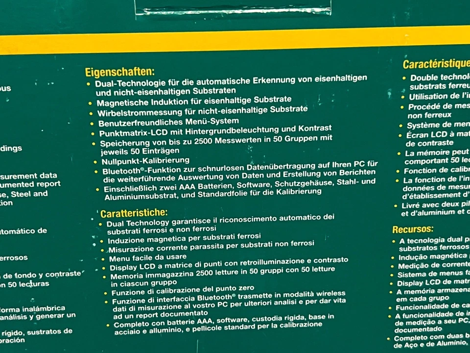 Extech CG304 Schichtdicken-Messgerät mit Bluetooth Lackschichtmessung - Bild 4 von 4