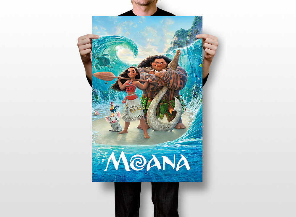 Moana Hot Anime Movie Silk Print New Painting Wall Art Home