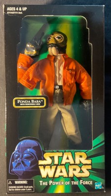 Star Wars 1998 - 12 inch Power of the Force Ponda Baba w/ removable arm- New !