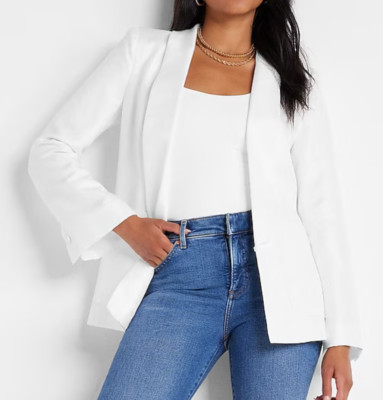 NEW EXPRESS EDITION X RACHEL ZOE SHAWL COLLAR BOYFRIEND BLAZER JACKET SIZE SMALL