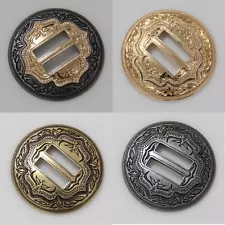 1-1/4" Western Slotted Concho Buckles with Slots Saddle Tack Craft Cart Belt