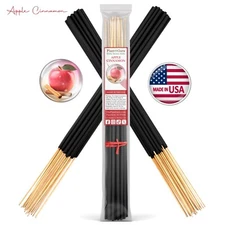 APPLE CINNAMON Incense Sticks 19" Jumbo Extra Large Bulk Handmade Hand Dipped