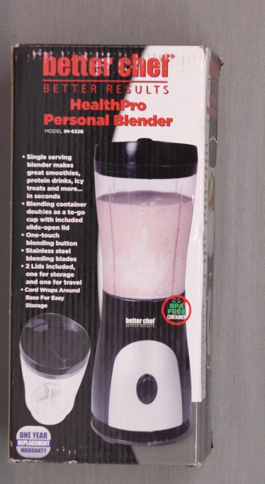 New Better Chef HealthPro Personal Blender 11" x 4.5" x 4.5" eBay