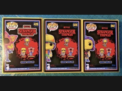 Funko Pop Stranger Things Black Light Full Set Target Exclusive