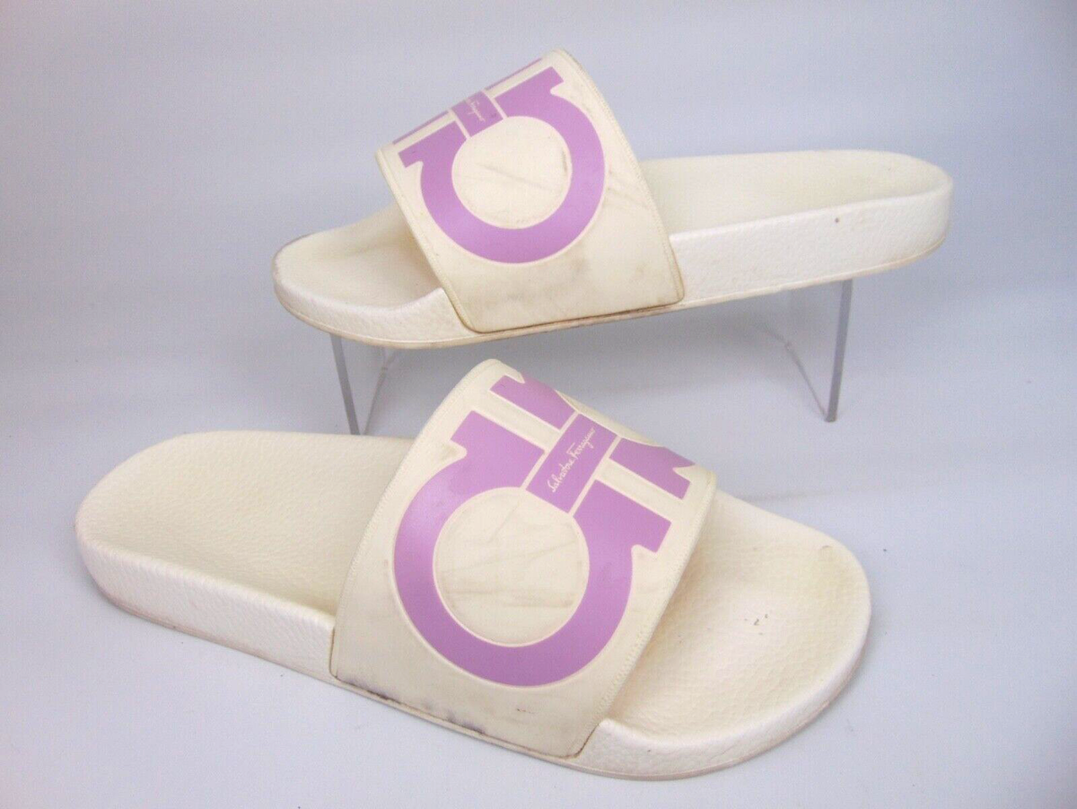 Salvatore Ferragamo Groove 6 slides. Gancini-print upper. Size. 13 New/ no box. Ferragamo Groove Slides – NYC Designer Outlet main image 3