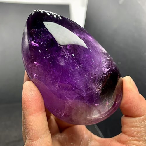 286g Top Natürlicher Amethyst Quarz Kristalle Grob Politur Reiki Heilung Geschenk - Bild 4 von 9