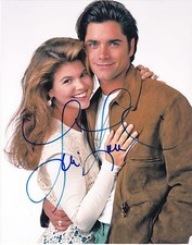 LORI LOUGHLIN SIGNED 8X10 PHOTO AUTHENTIC AUTOGRAPH FULL HOUSE AUNT BECKY COA 
