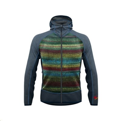 Crazy Idea Chromatic Jacket Men  Kapuzen-Fleecejacke mit Wolle für Herren forest