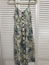 Midi Floral Dress Multicolored Summer Dress Small