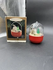 1995 Hallmark Keepsake  Ornament Jumping for Joy Light & Motion Mice Playing