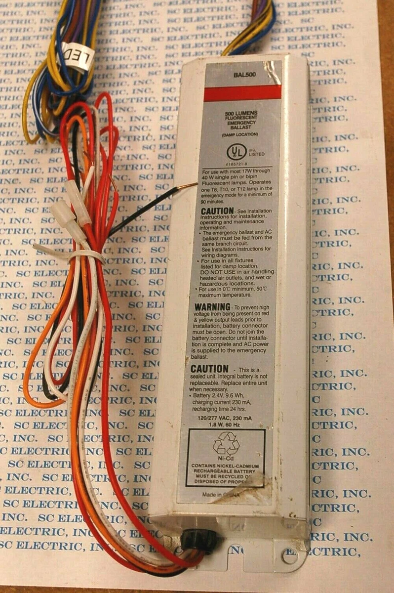 Bal500 clearance emergency ballast