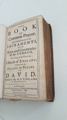 The book of Common Prayer church of England 1739 Edited by John