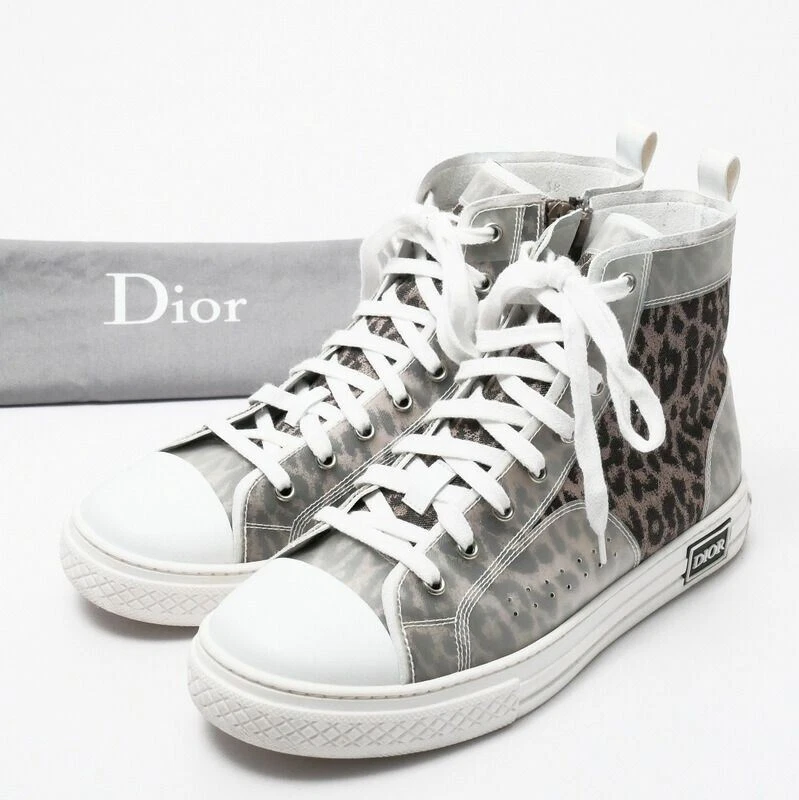 Authentique baskets Christian Dior vintage homme léopard US 6 38
