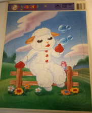 Vintage Lambchop And Friends Frame Tray Puzzle 1994 Golden Books