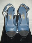 100% AUTHENTIC NEW WOMEN CHANEL BLUE SLINGBACKS HEELS US 6 — photo 2