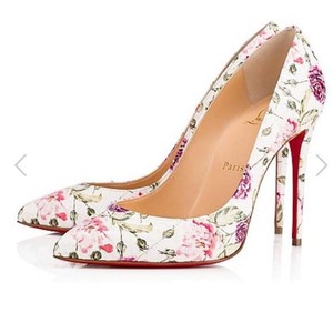 louboutin floral heels