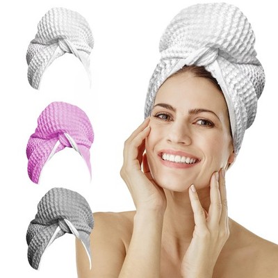 desired body Microfiber Hair Wrap for Women - 45x25 Inch (Pack of 1), White