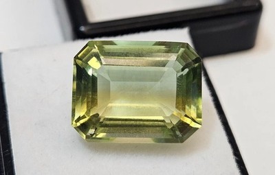 Bi-Colour 11-12 Ct Tourmaline Natural Emerald Cut Loose Superb Gemstone