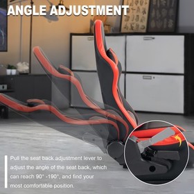 Marada Racing Flight Game Mount With Red Seat Compatible For Thrustmaster A10C