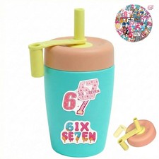 12oz Tumbler Spill Resistant with Lid and Silicone Straw, Insulated Sippy Cup...